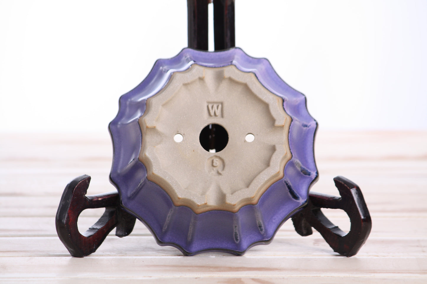 Willow Bonsai Ceramics Flower Design Bonsai Pot 5 Inch – Elegant Ceramic Bonsai & Succulent Planter, High‑Fired Frost‑Proof Stoneware with Drainage & Wiring Holes, Handmade in USA (Purple)