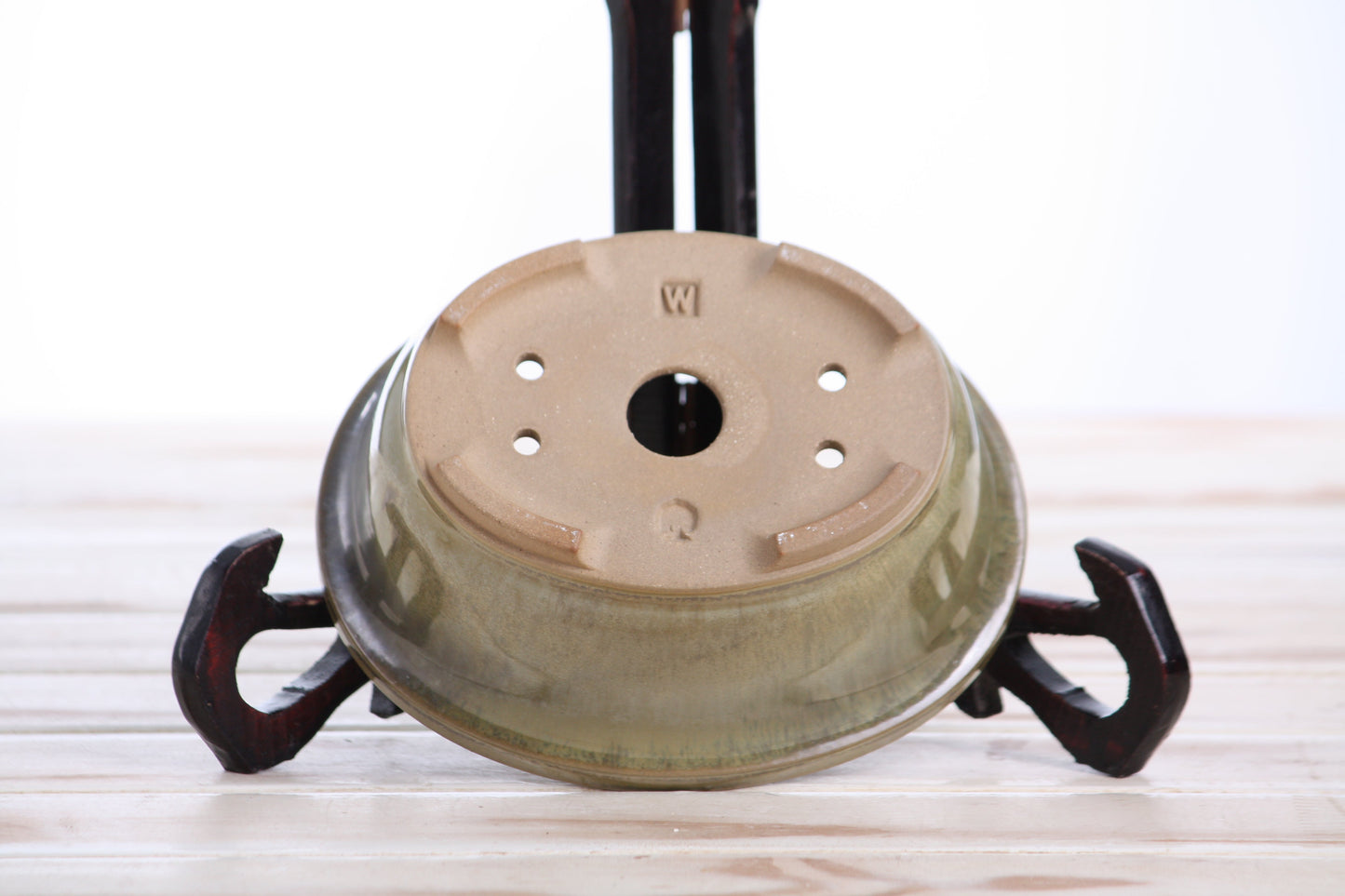 Willow Bonsai Ceramics Fat Bonsai Pot 5.5 Inch – Bold Oval Ceramic Bonsai & Succulent Planter with Accentuated Rim, High‑Fired Frost‑Proof Stoneware, Handmade in USA (Copenhagen)