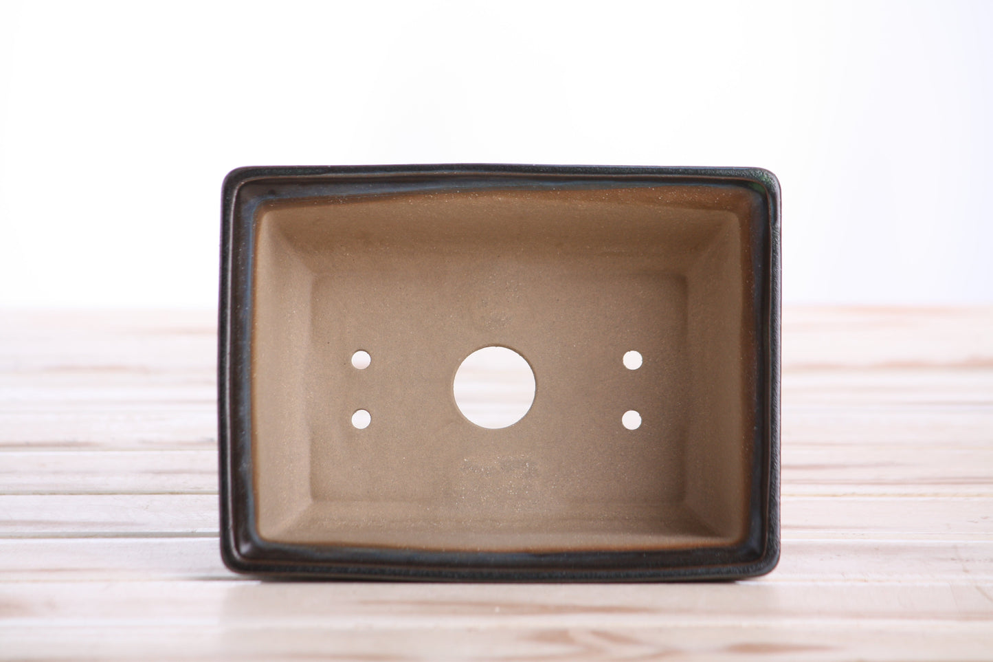 Willow Bonsai Ceramics Rectangle Deep Bonsai Pot 6 Inch – Higher‑Profile Rectangular Ceramic Bonsai & Succulent Planter with Accentuated Rim, High‑Fired Frost‑Proof Stoneware, Handmade in USA (Avocado)