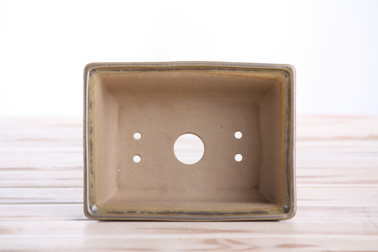 Willow Bonsai Ceramics Rectangle Deep Bonsai Pot 6 Inch – Higher‑Profile Rectangular Ceramic Bonsai & Succulent Planter with Accentuated Rim, High‑Fired Frost‑Proof Stoneware, Handmade in USA (Copenhagen)