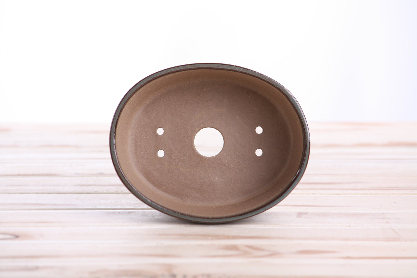 Willow Bonsai Ceramics Oval A Bonsai Pot 6 Inch – Straight‑Sided Oval Ceramic Bonsai & Succulent Planter, High‑Fired Frost‑Proof Stoneware with Drainage & Wiring Holes, Handmade in USA (Starry Night)