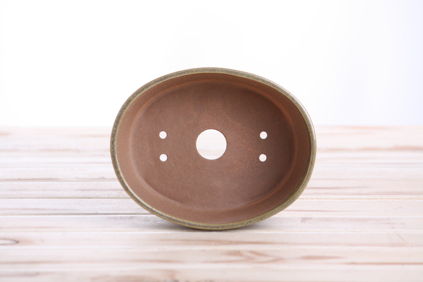 Willow Bonsai Ceramics Oval A Bonsai Pot 6 Inch – Straight‑Sided Oval Ceramic Bonsai & Succulent Planter, High‑Fired Frost‑Proof Stoneware with Drainage & Wiring Holes, Handmade in USA (Copenhagen)