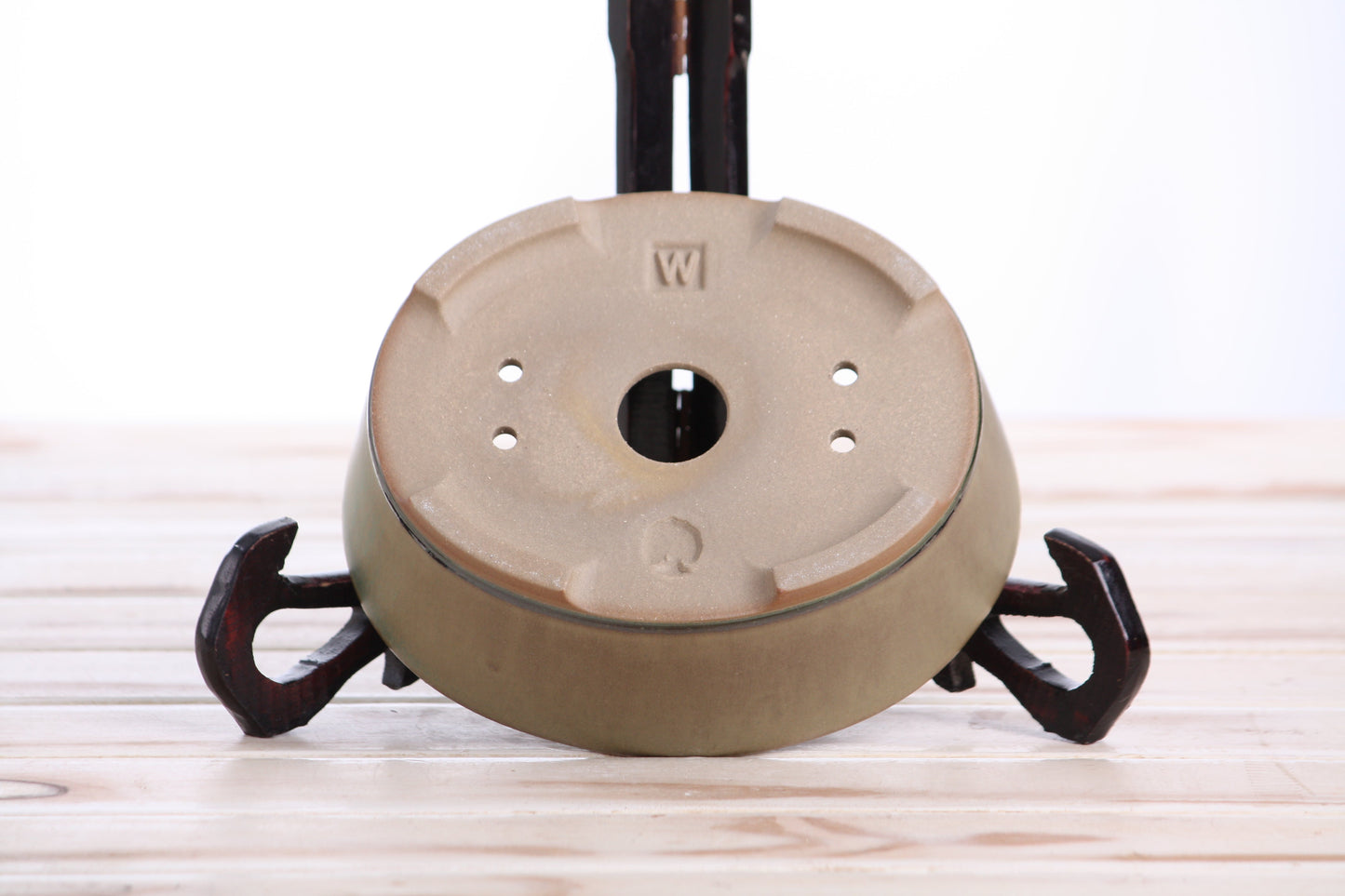 Willow Bonsai Ceramics Oval A Bonsai Pot 6 Inch – Straight‑Sided Oval Ceramic Bonsai & Succulent Planter, High‑Fired Frost‑Proof Stoneware with Drainage & Wiring Holes, Handmade in USA (Speckled Moss)
