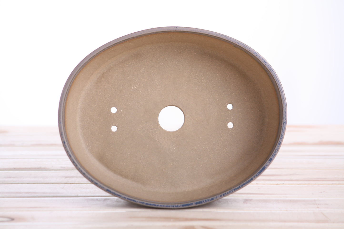 Willow Bonsai Ceramics Oval A Bonsai Pot 8 Inch – Straight‑Sided Oval Ceramic Bonsai & Succulent Planter, High‑Fired Frost‑Proof Stoneware with Drainage & Wiring Holes, Handmade in USA (Ocean)