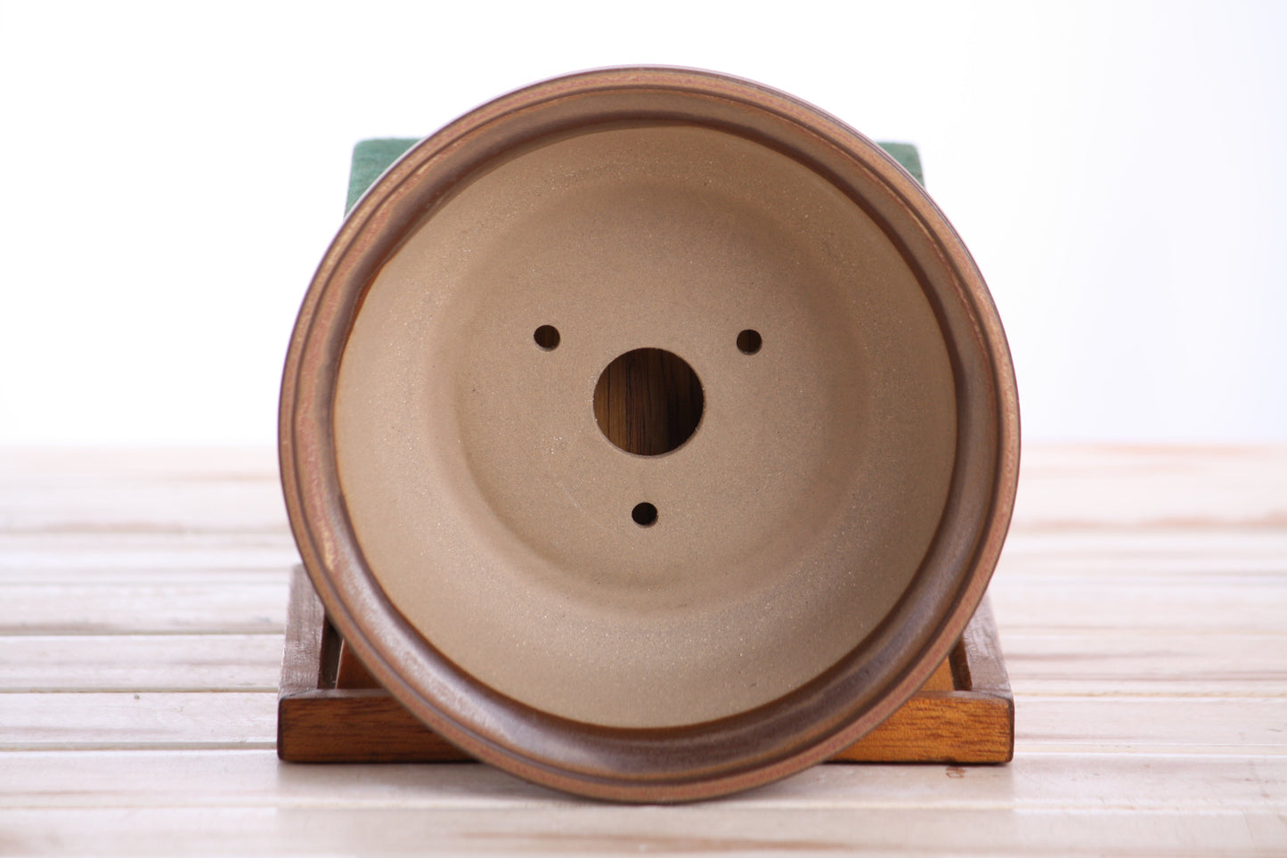 Willow Bonsai Ceramics Round Bonsai Pot 6 Inch – Round Ceramic Bonsai & Succulent Planter with Accentuated Rim and Sculpted Foot Ring, High‑Fired Frost‑Proof Stoneware, Handmade in USA (Deep Stone)