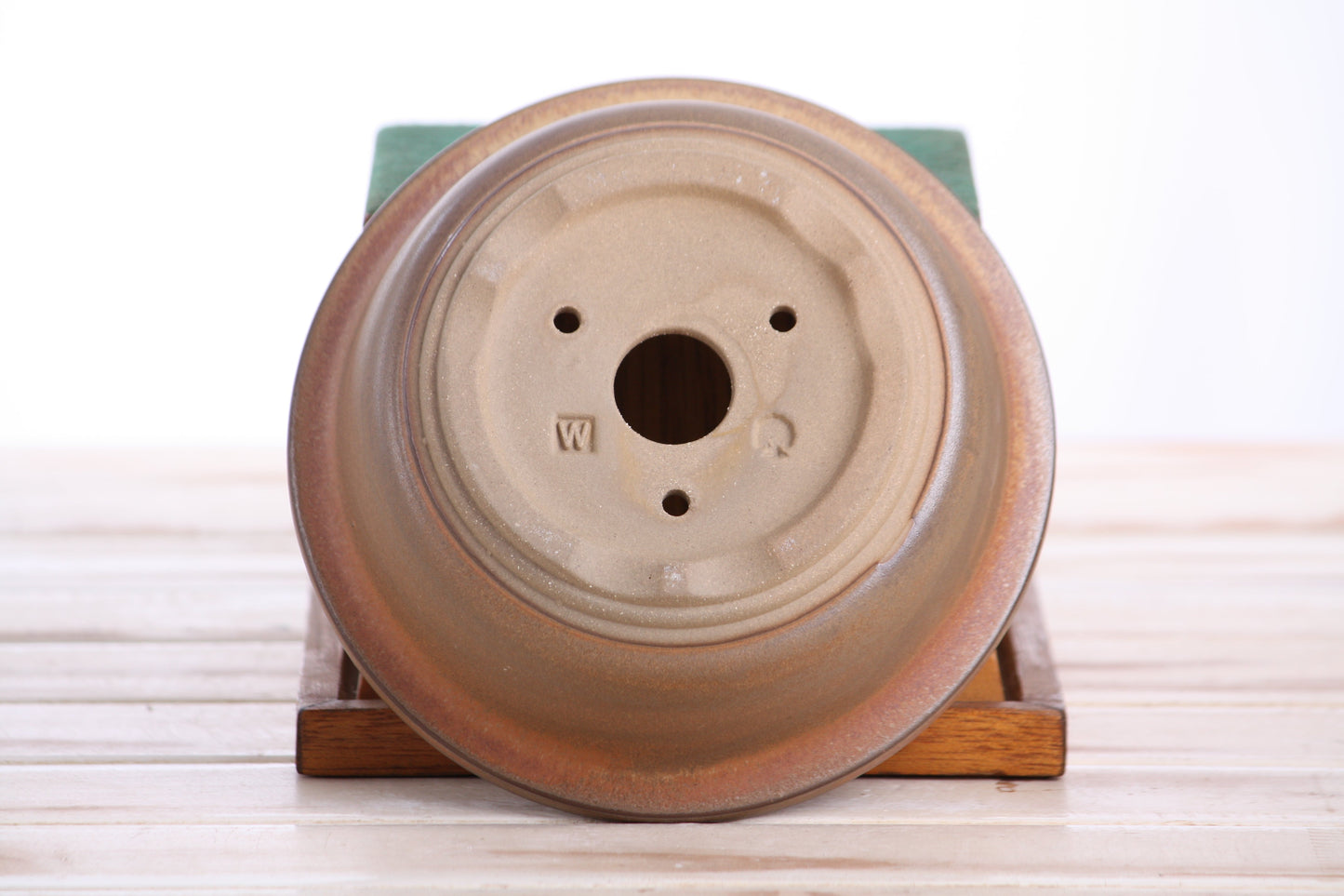 Willow Bonsai Ceramics Round Bonsai Pot 6 Inch – Round Ceramic Bonsai & Succulent Planter with Accentuated Rim and Sculpted Foot Ring, High‑Fired Frost‑Proof Stoneware, Handmade in USA (Deep Stone)