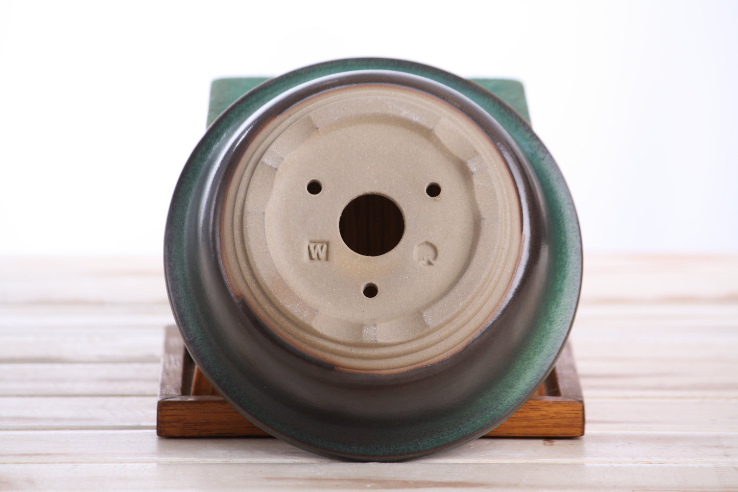 Willow Bonsai Ceramics Round Bonsai Pot 6 Inch – Round Ceramic Bonsai & Succulent Planter with Accentuated Rim and Sculpted Foot Ring, High‑Fired Frost‑Proof Stoneware, Handmade in USA (Avocado)