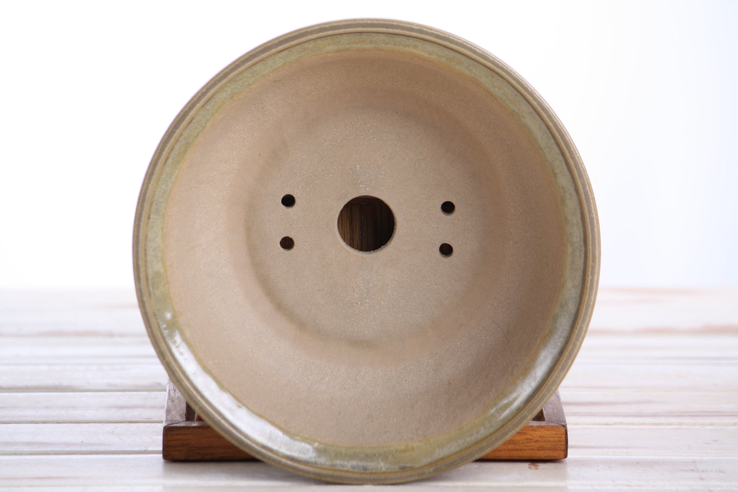 Willow Bonsai Ceramics Round Bonsai Pot 7 Inch – Round Ceramic Bonsai & Succulent Planter with Accentuated Rim and Sculpted Foot Ring, High‑Fired Frost‑Proof Stoneware, Handmade in USA (Copenhagen)