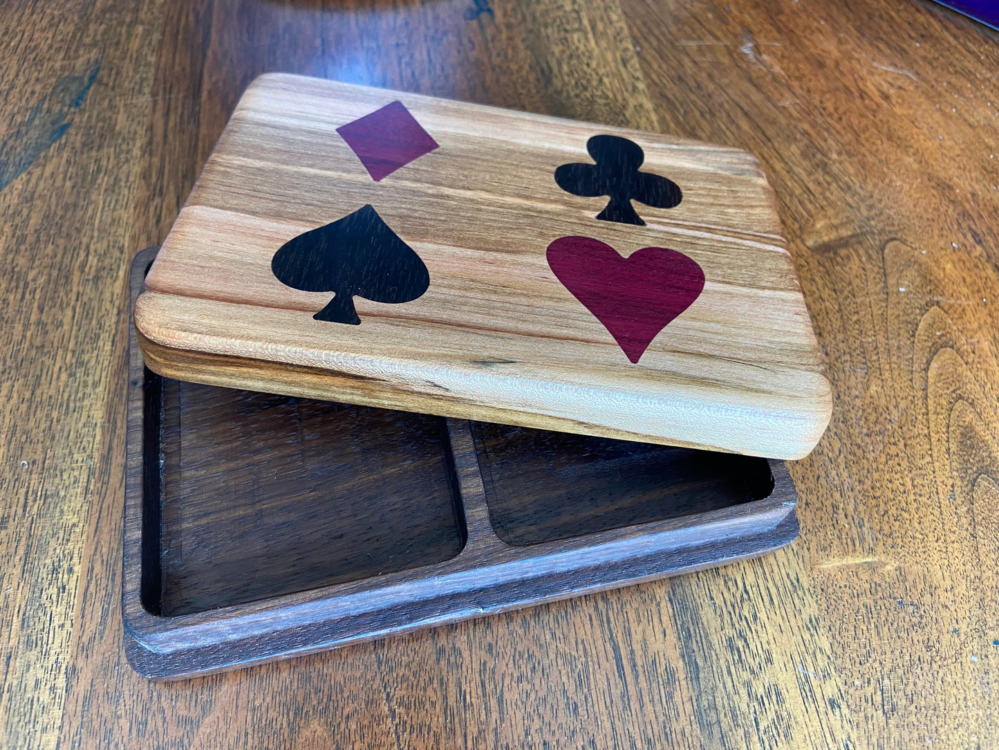 Bridge set box - Hand-made w/inlay