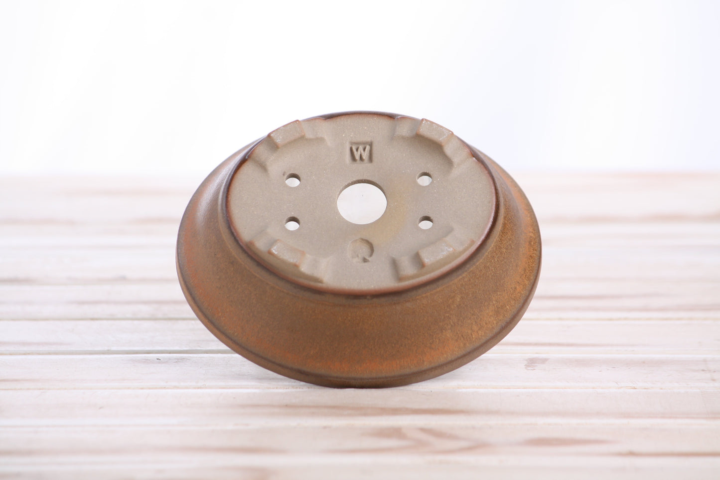 Willow Bonsai Ceramics Oval B Bonsai Pot 5 Inch – Tapered Oval Ceramic Bonsai & Succulent Planter with Accentuated Rim, High‑Fired Frost‑Proof Stoneware, Handmade in USA (Deep Stone)