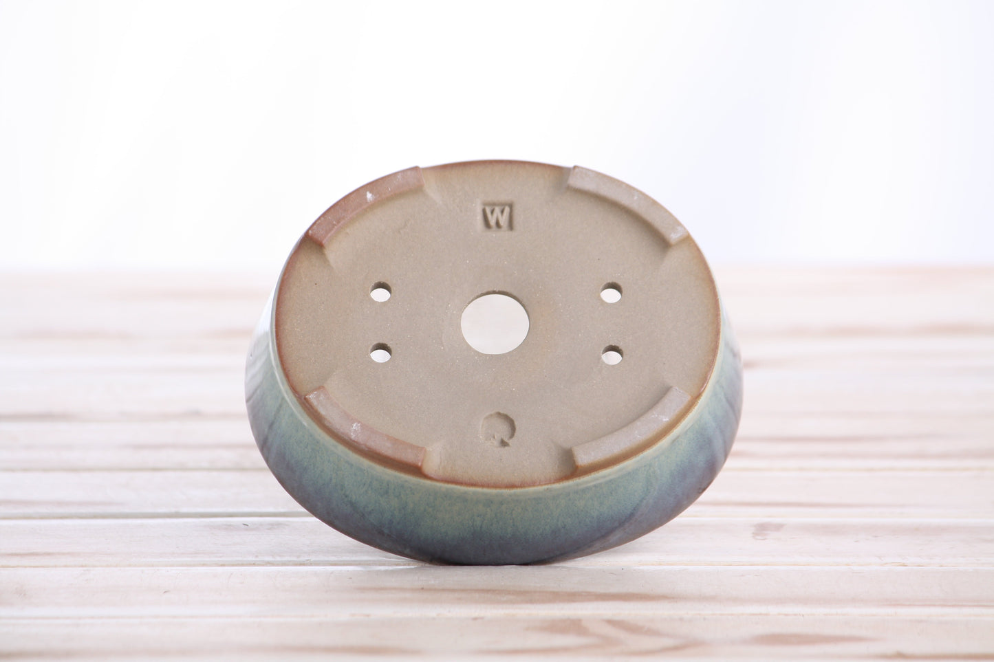 Willow Bonsai Ceramics Oval A Bonsai Pot 5 Inch – Straight‑Sided Oval Ceramic Bonsai & Succulent Planter, High‑Fired Frost‑Proof Stoneware with Drainage & Wiring Holes, Handmade in USA (Glacier)