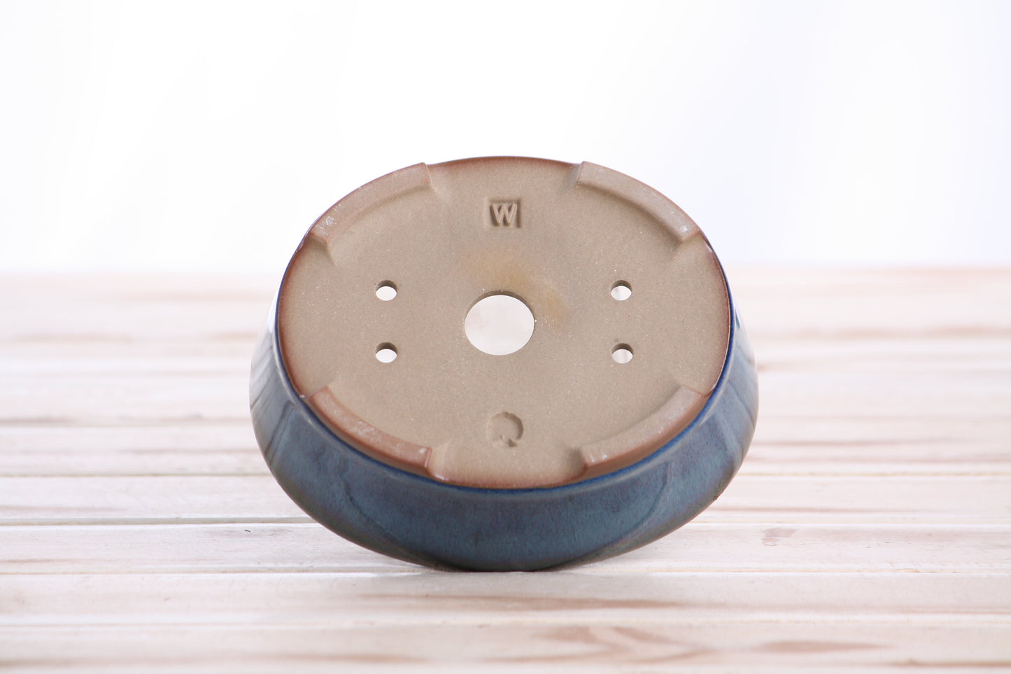 Willow Bonsai Ceramics Oval A Bonsai Pot 5 Inch – Straight‑Sided Oval Ceramic Bonsai & Succulent Planter, High‑Fired Frost‑Proof Stoneware with Drainage & Wiring Holes, Handmade in USA (Peacock)