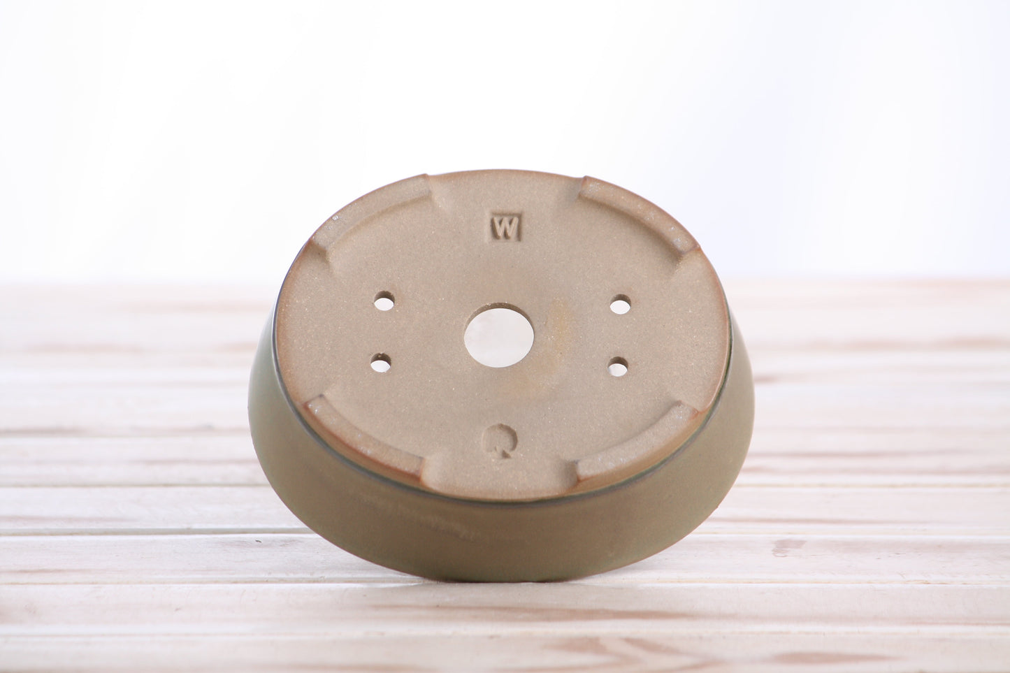Willow Bonsai Ceramics Oval A Bonsai Pot 5 Inch – Straight‑Sided Oval Ceramic Bonsai & Succulent Planter, High‑Fired Frost‑Proof Stoneware with Drainage & Wiring Holes, Handmade in USA (Speckled Moss)