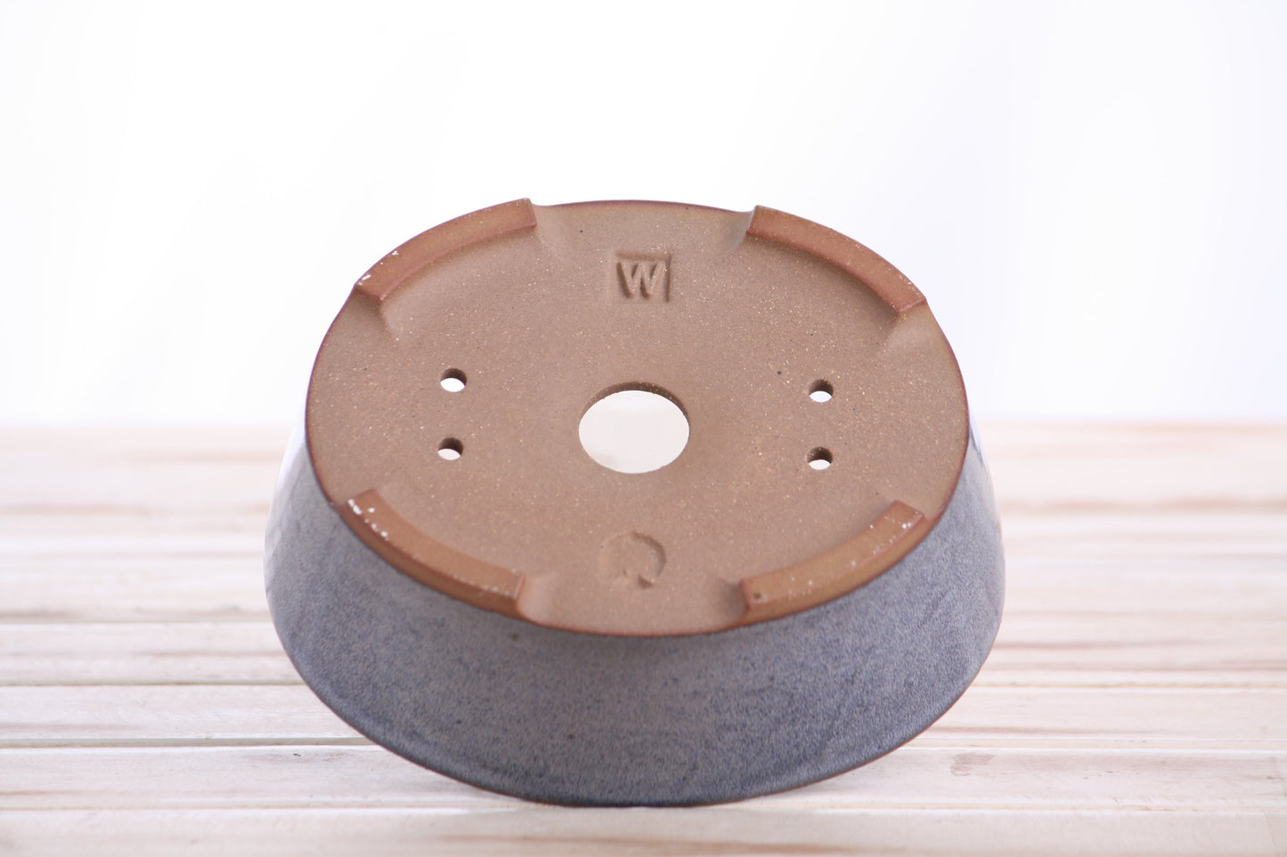 Willow Bonsai Ceramics Oval A Bonsai Pot 6 Inch – Straight‑Sided Oval Ceramic Bonsai & Succulent Planter, High‑Fired Frost‑Proof Stoneware with Drainage & Wiring Holes, Handmade in USA (Denim)
