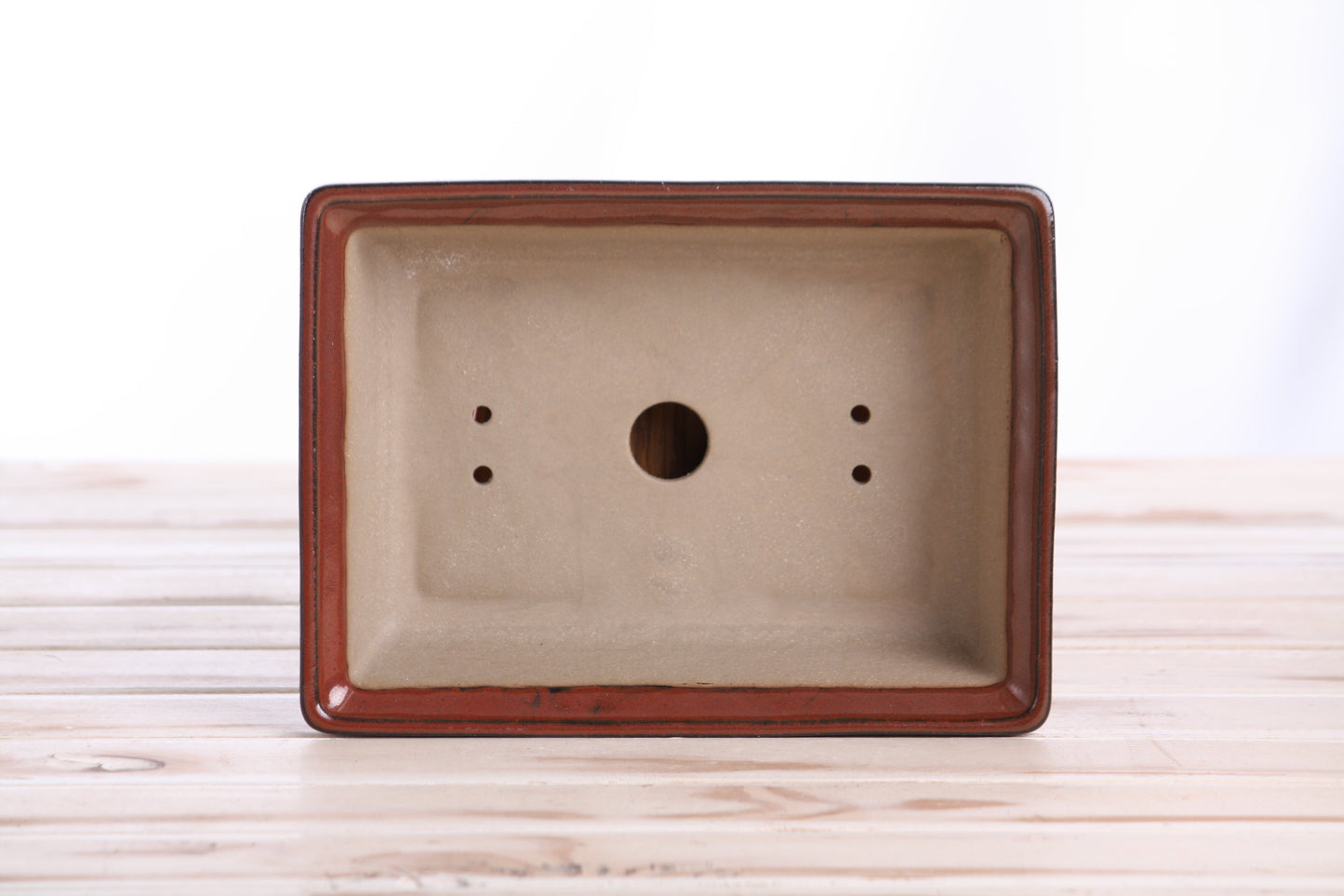 Willow Bonsai Ceramics Rectangle Bonsai Pot 8 Inch – Lower‑Profile Rectangular Ceramic Bonsai & Succulent Planter with Accentuated Rim, High‑Fired Frost‑Proof Stoneware, Handmade in USA (Sunset)