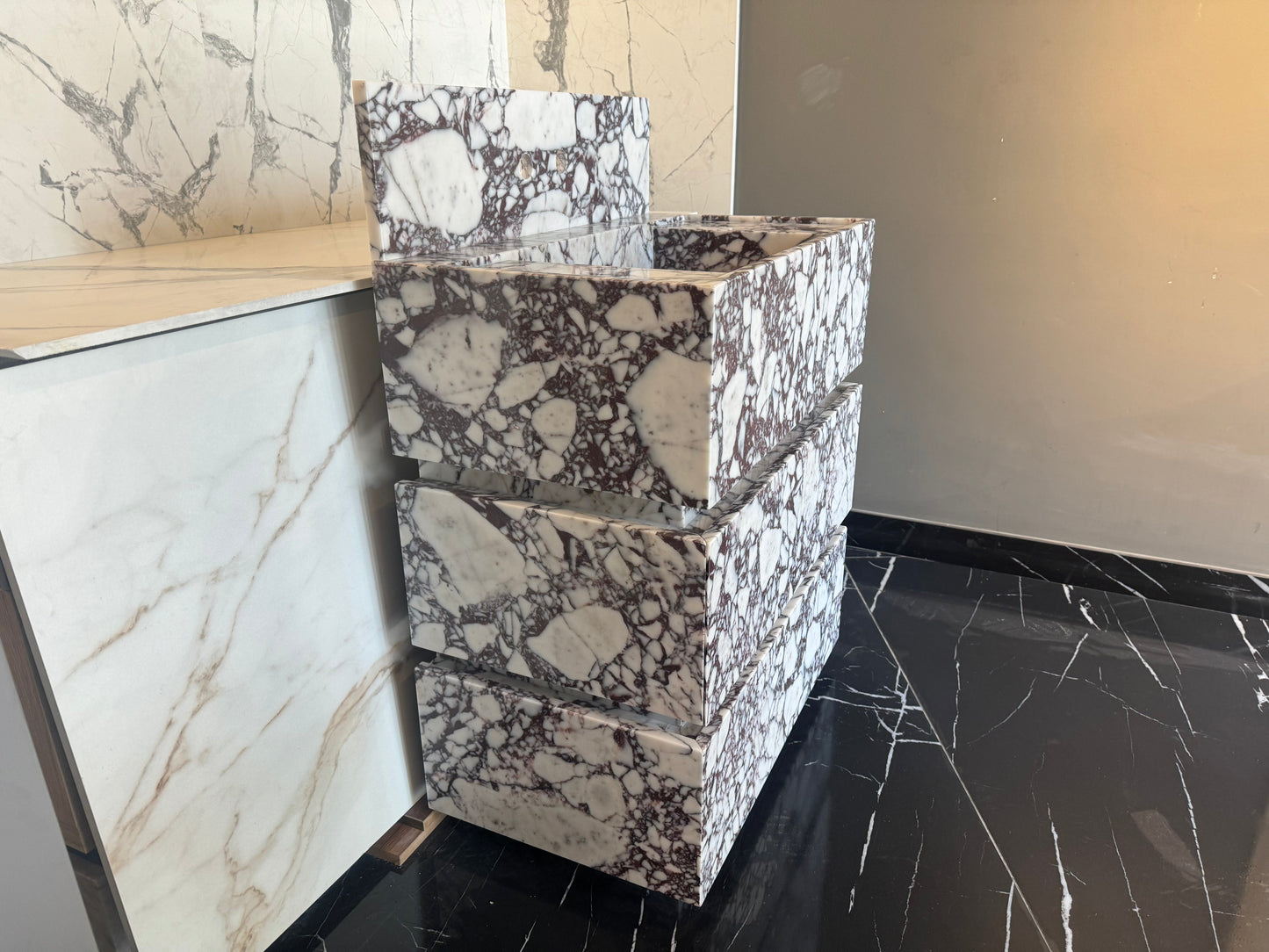 Calacatta Viola Marble Vanity Freestanding