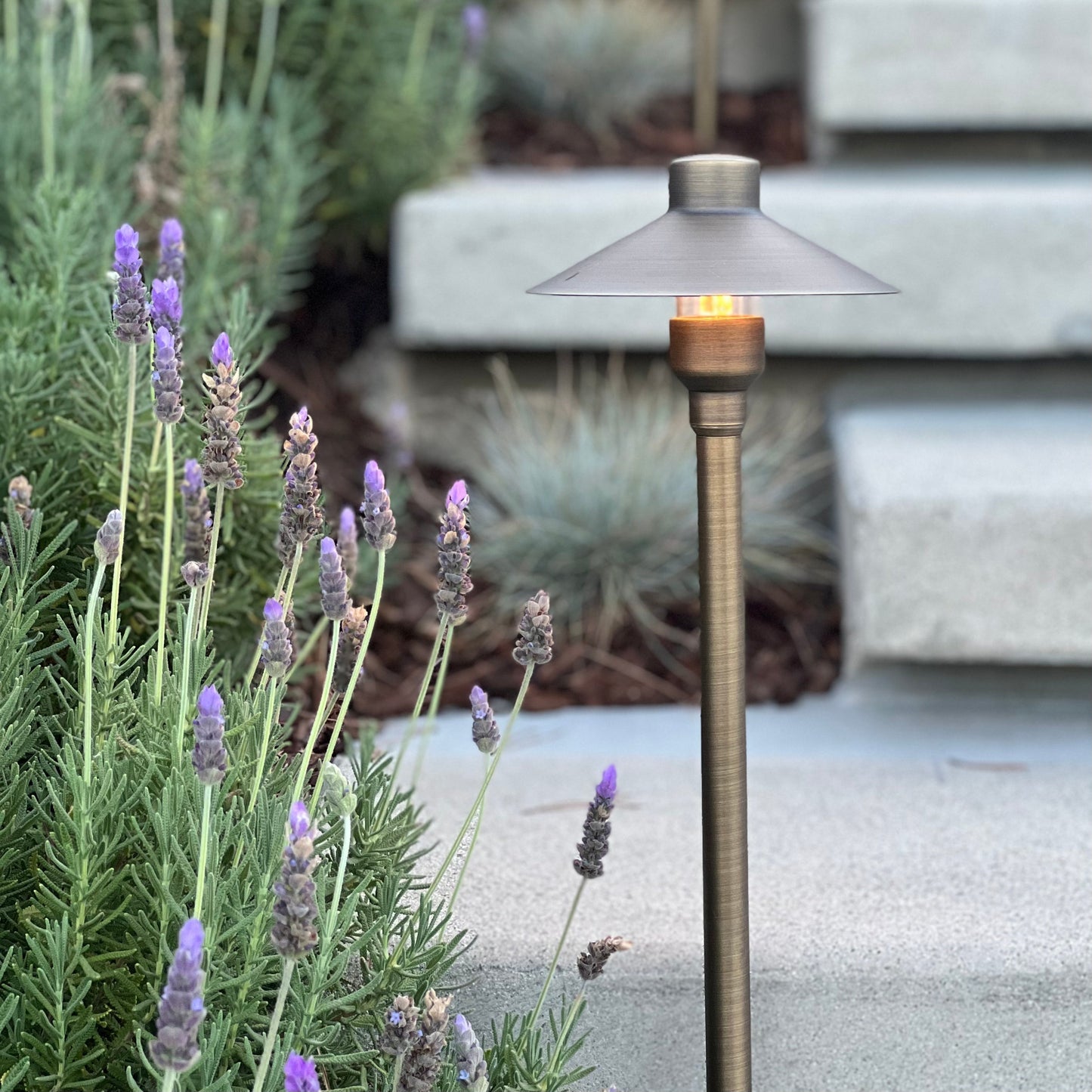 BPLP08 Tulay BH 18" Antique Brass Path Light Low Voltage Landscape Lighting