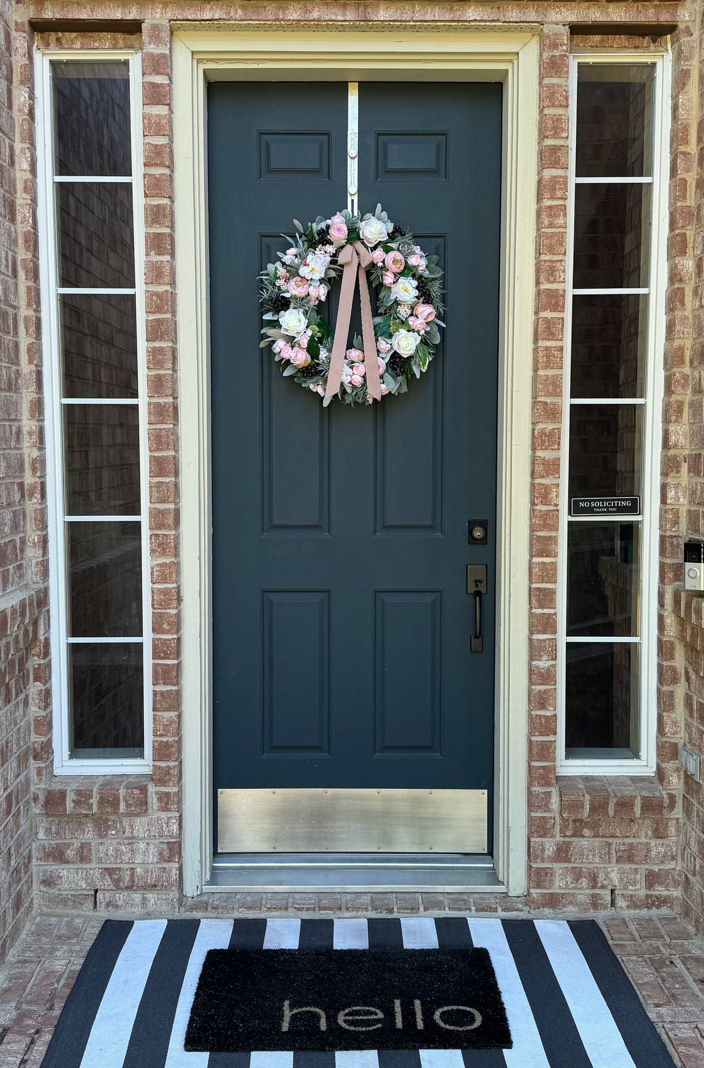 Pink Peony, Rose & Ranunculus Wreath