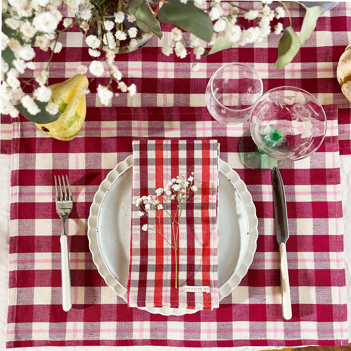 Abigail Plaid Placemat