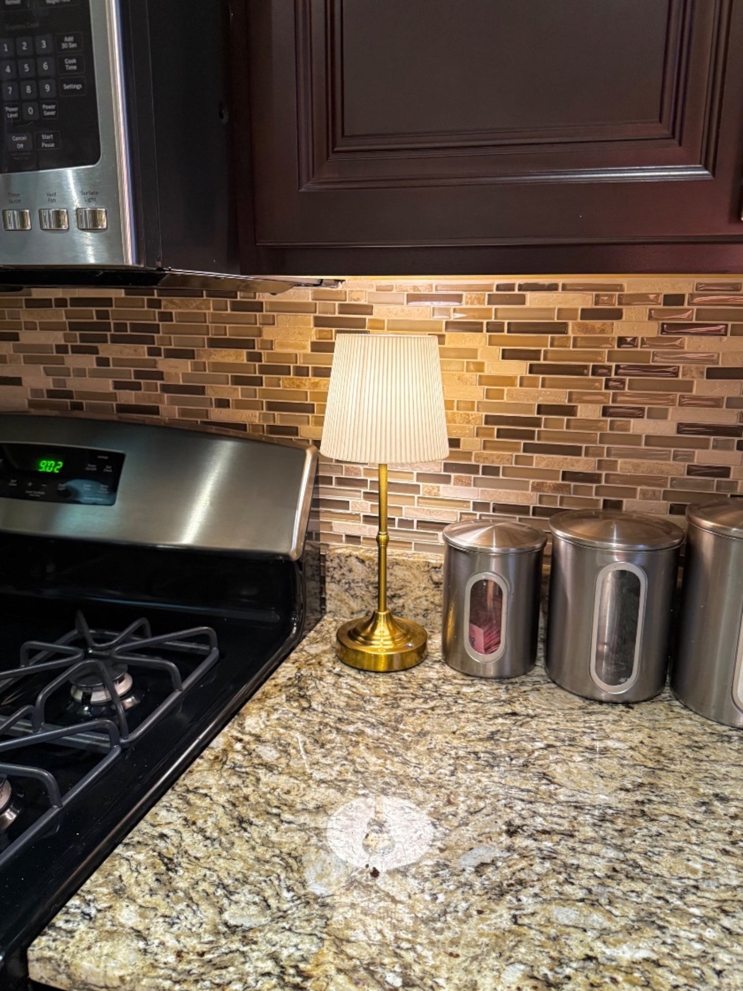 Rechargeable Touch-Control Gold LED Lamp