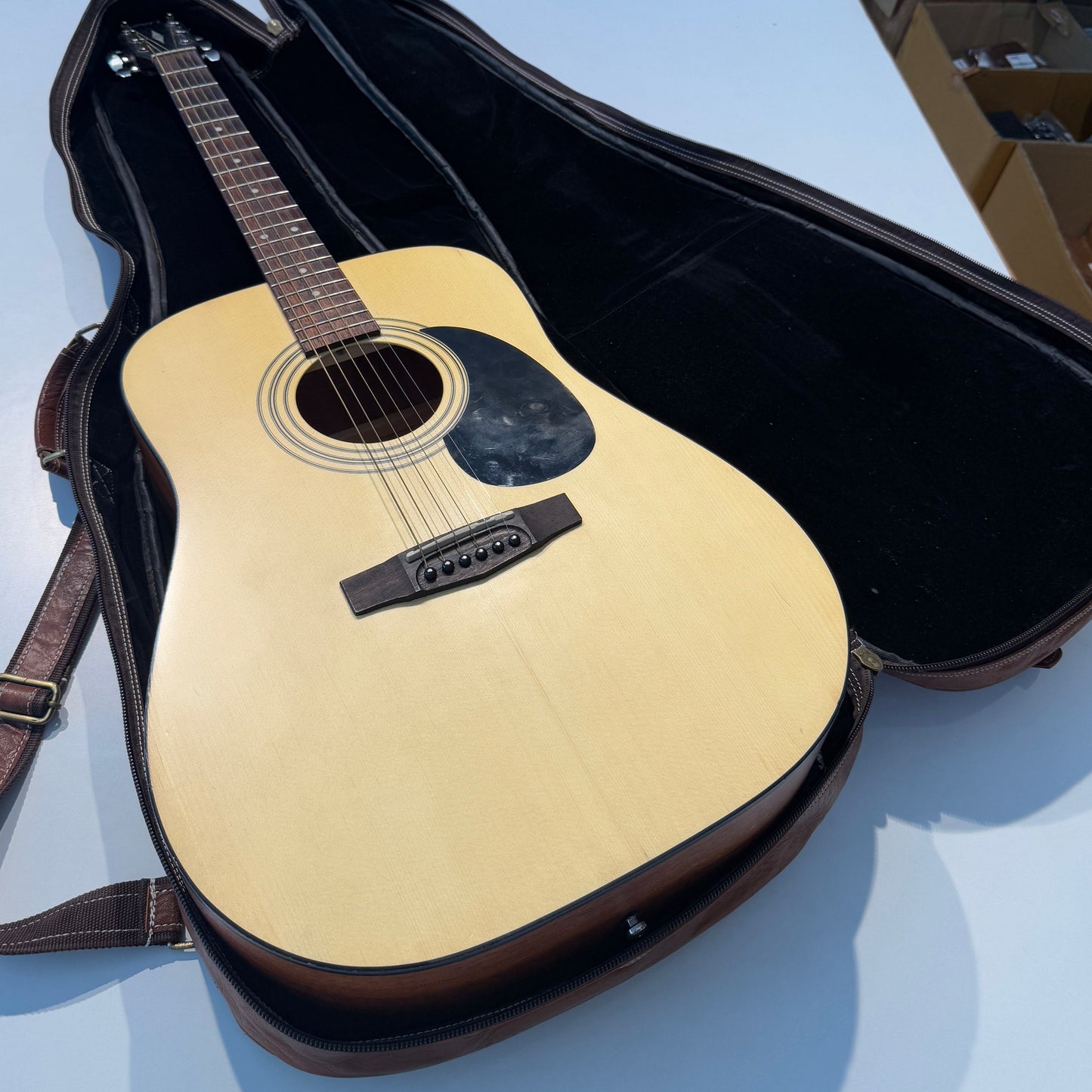 Genuine Leather Guitar Case