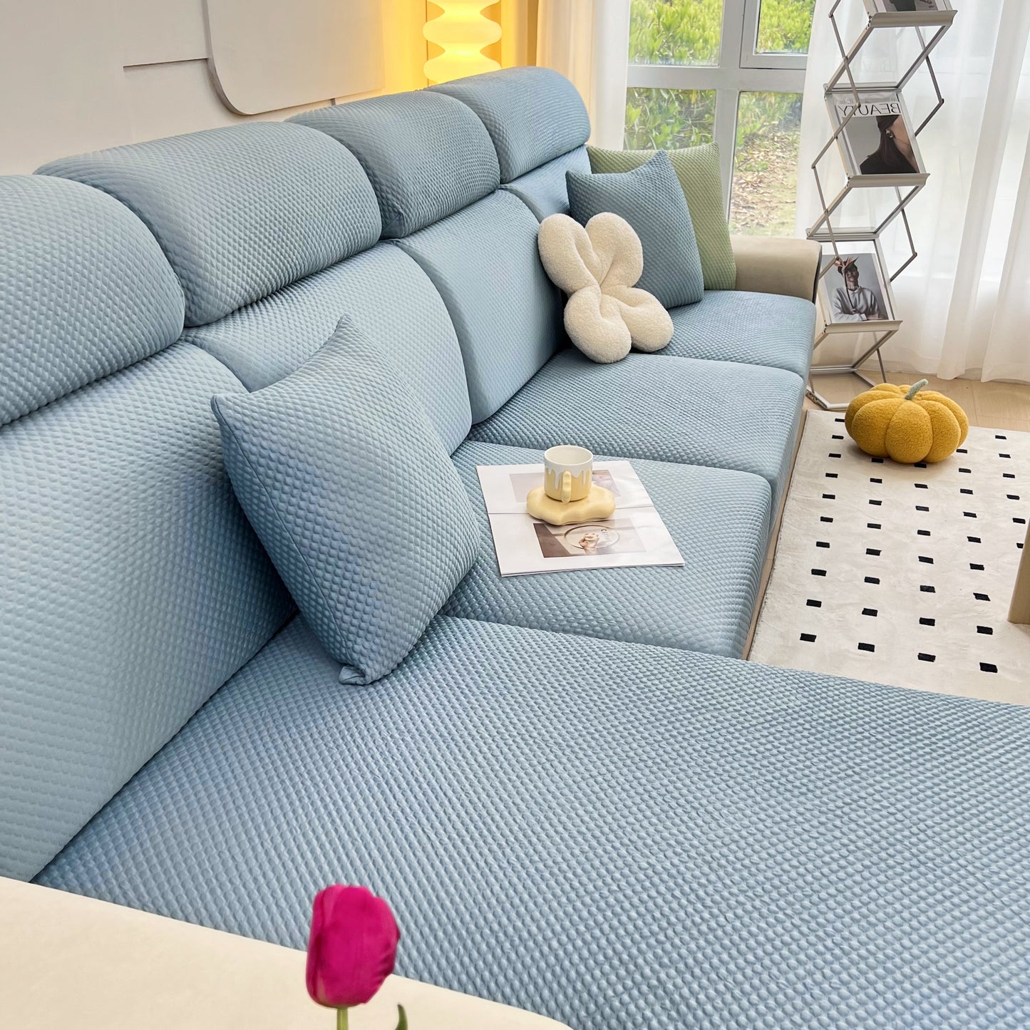 Cooling Stretch Sofa Seat Cushion Covers, Slip Covers for Cushions, Universal Couch Cushion Protector