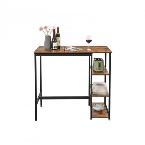 IRVING Bar Table With Shelves
