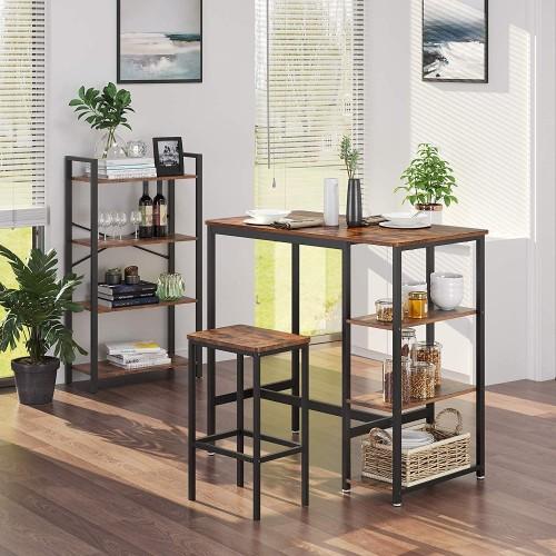 IRVING Bar Table With Shelves