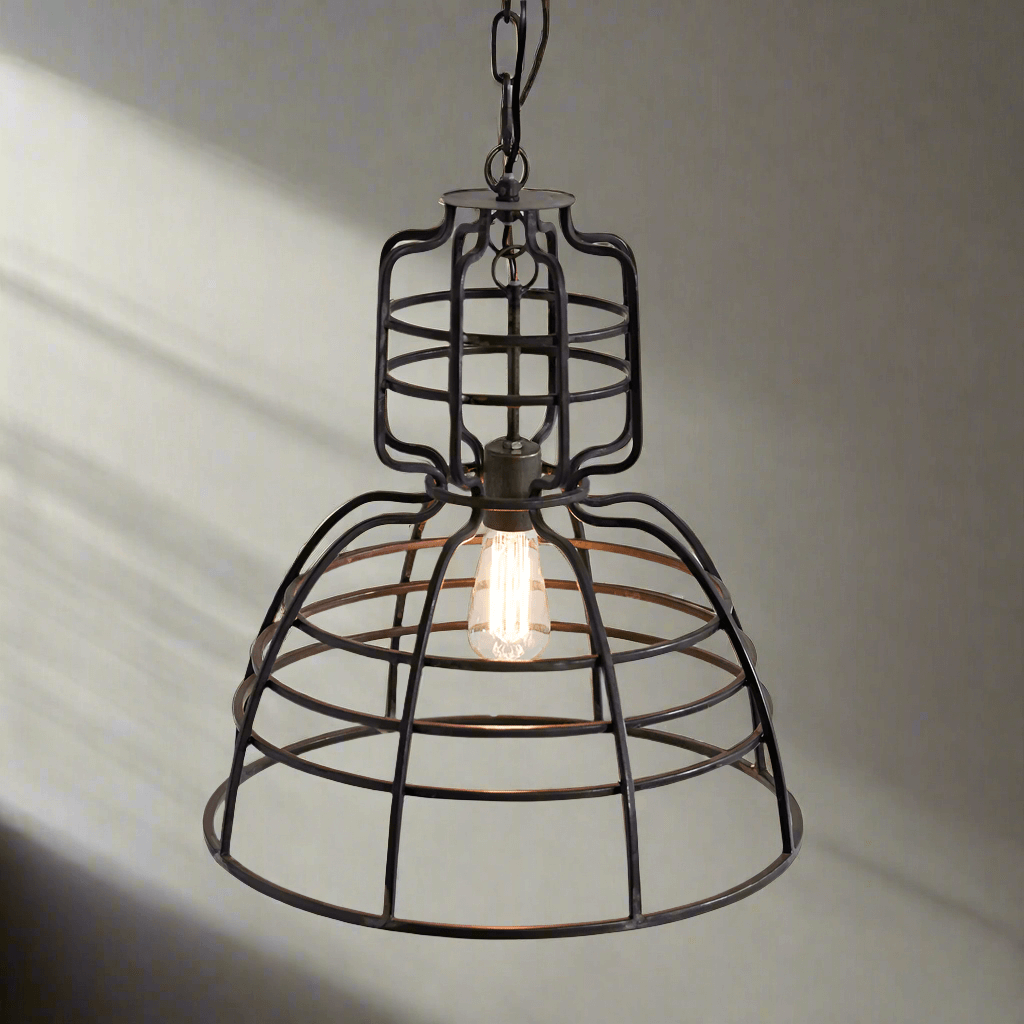 Industrial Cage Pendant Light