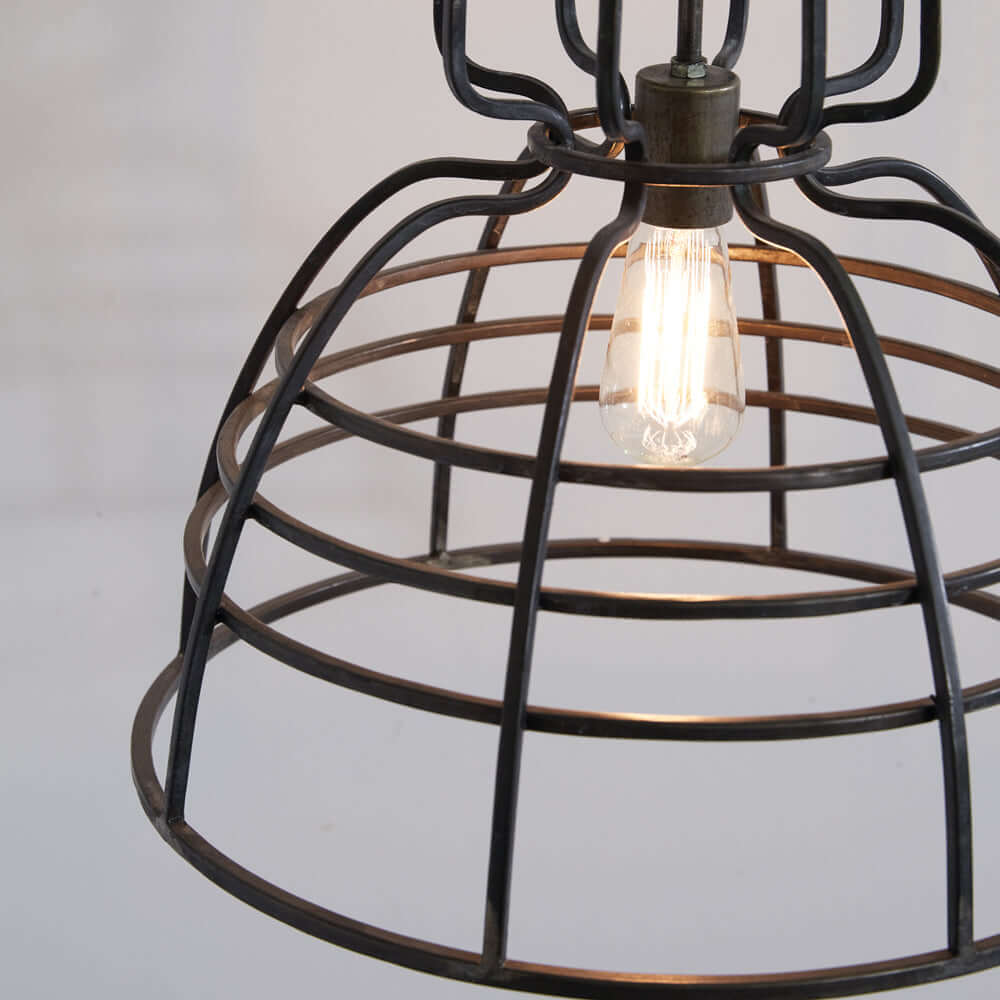 Industrial Cage Pendant Light