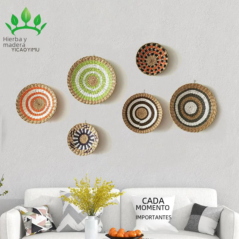 Natural Grass Woven Wall Decor