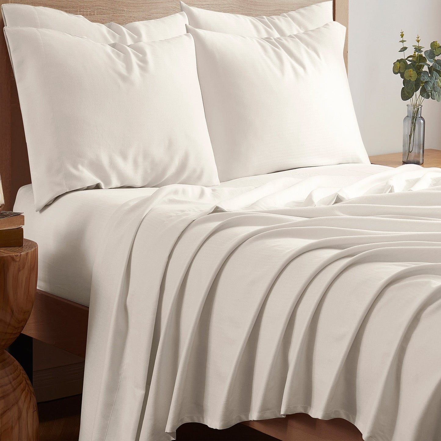 Kathy Ireland 1200tc 6 Piece Cotton Rich Damask Stripe Sheet Set