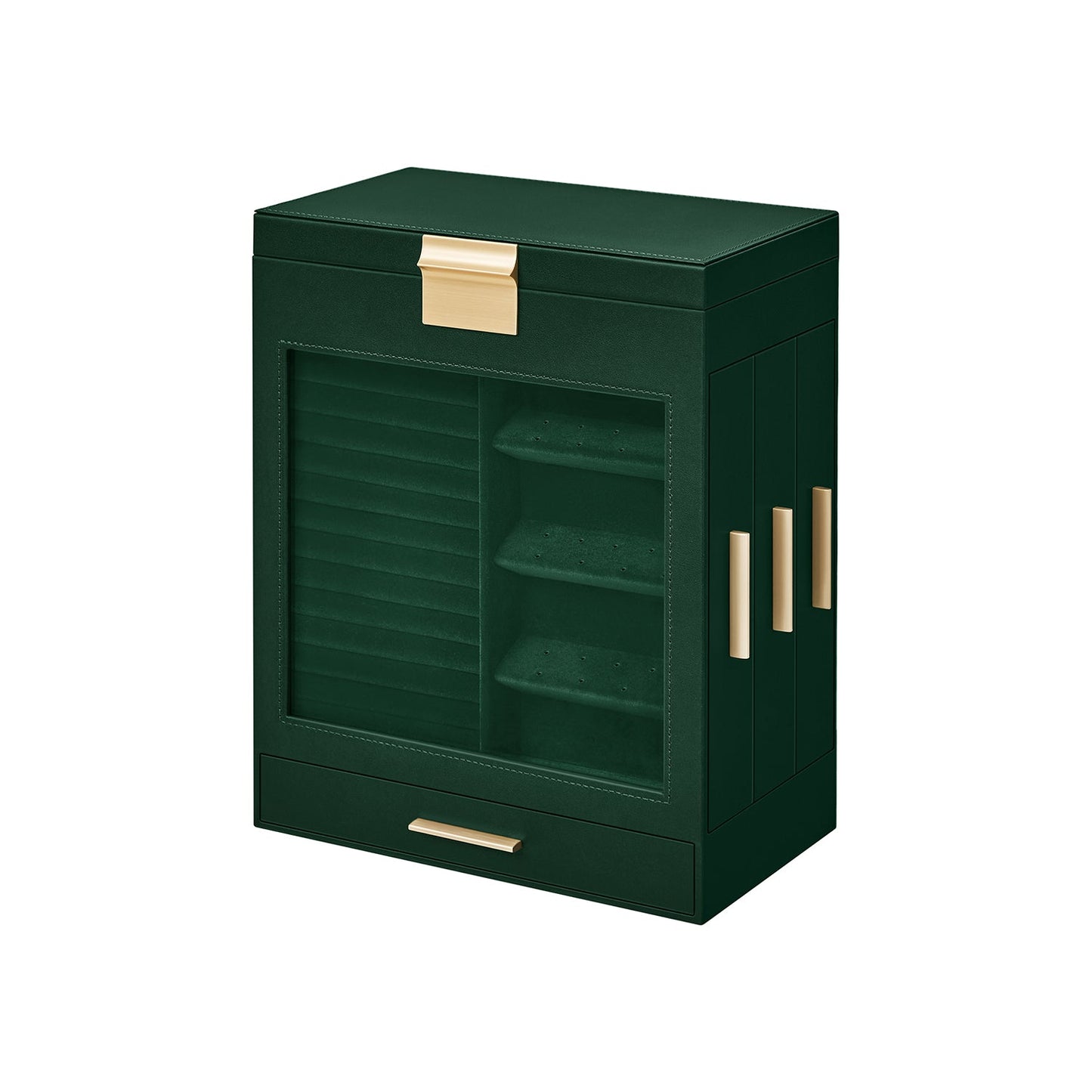 5-Layer Jewelry Organizer with 3 Side Drawers