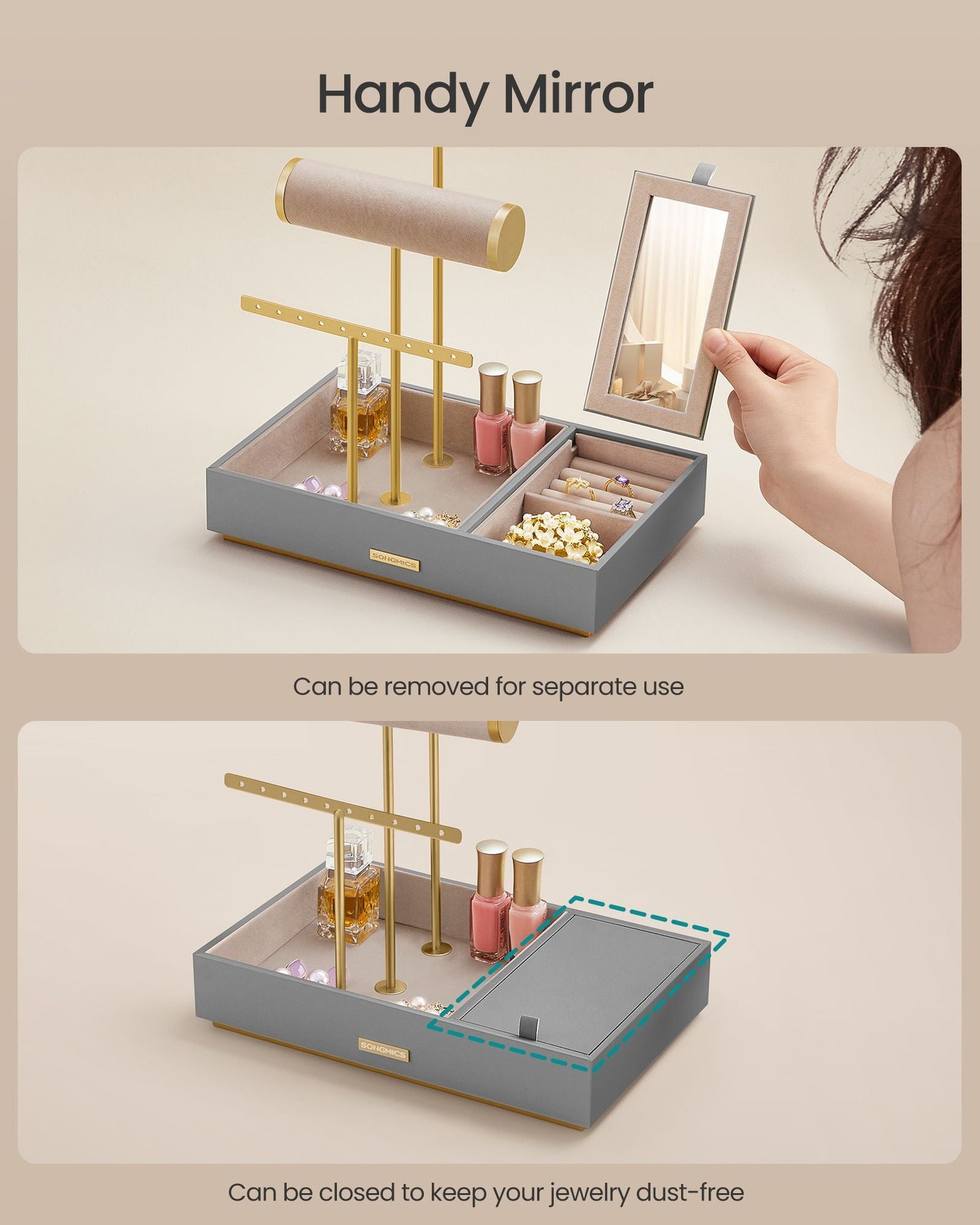 Jewelry Holder with Necklace Earring Bracelet Holder