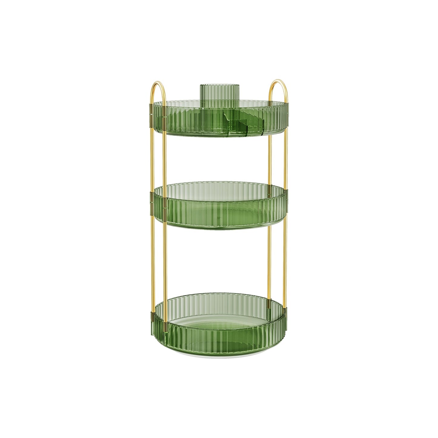 3-Tier Round Rotating Skincare Organizer Countertop