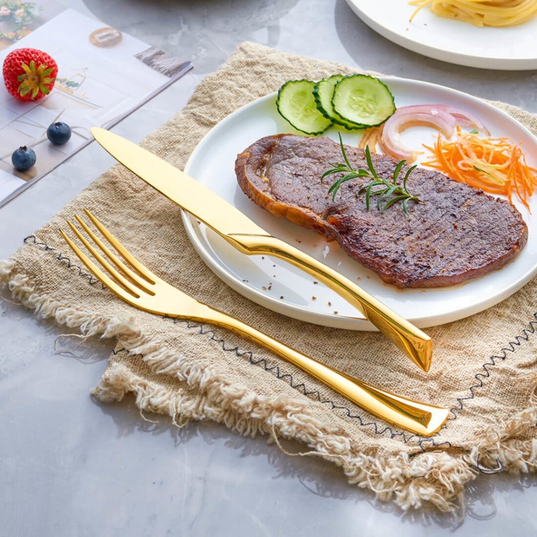 Jet Black Cutlery Set