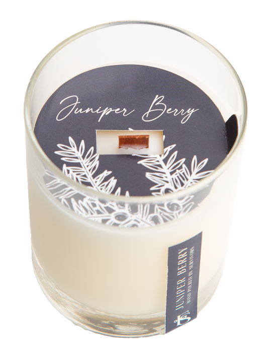 Juniper Berry Wooden Wick Candle