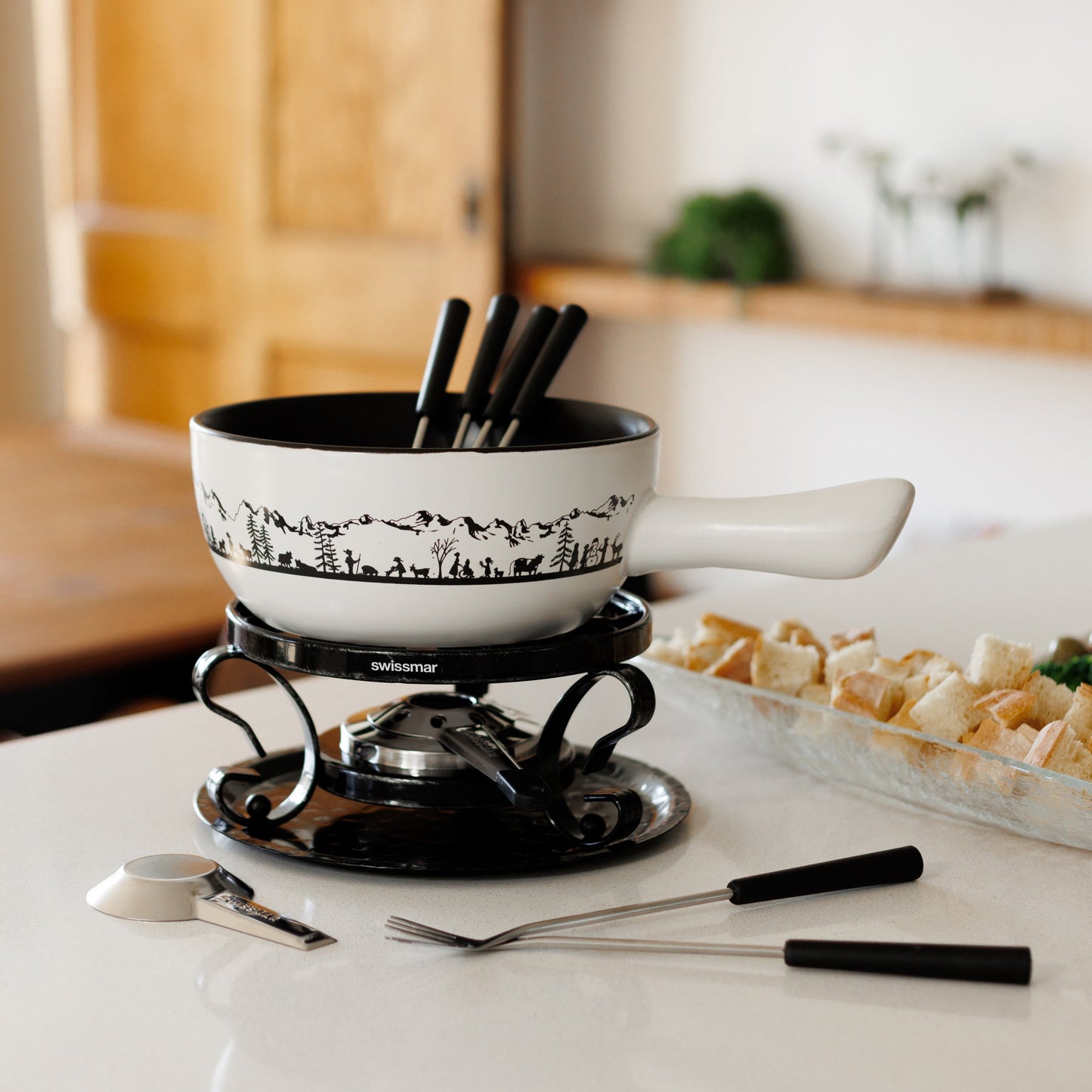 Heidi Ceramic Cheese Fondue Set