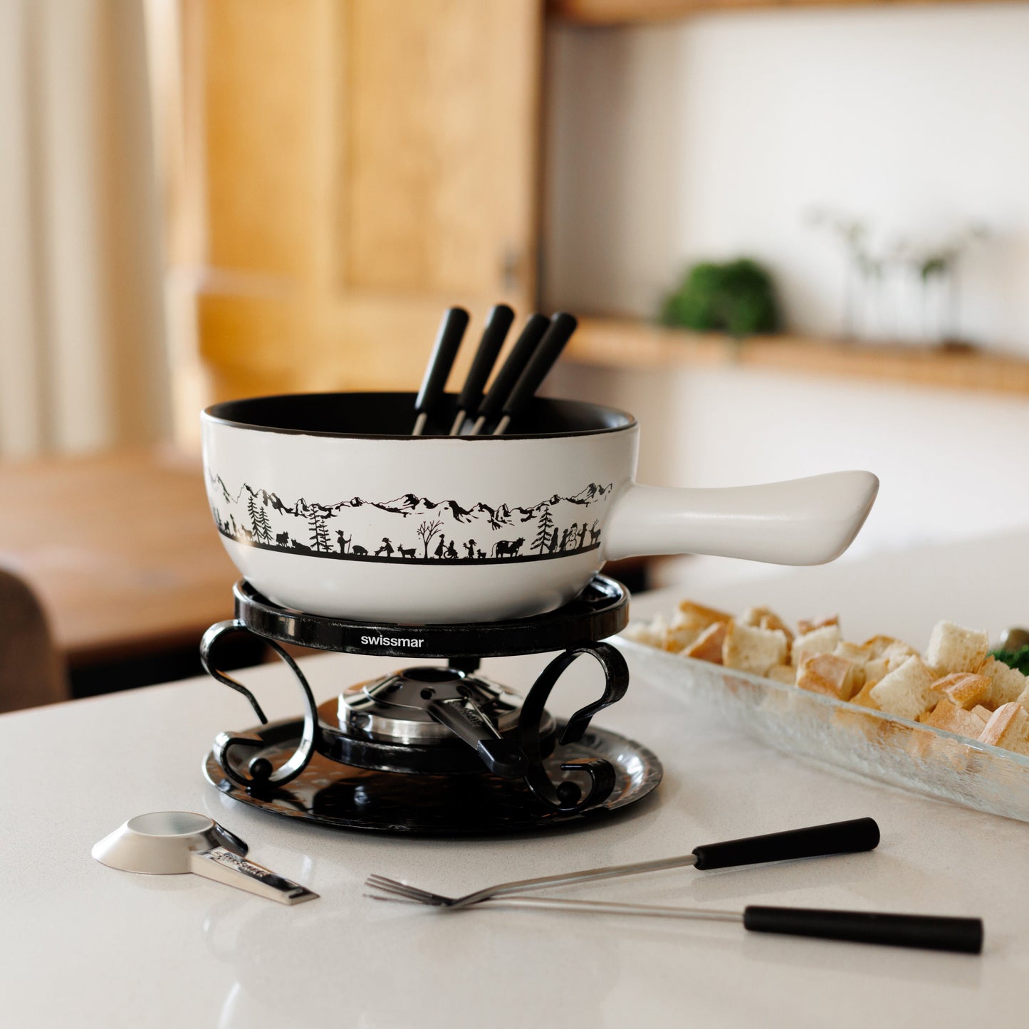 Heidi Ceramic Cheese Fondue Set