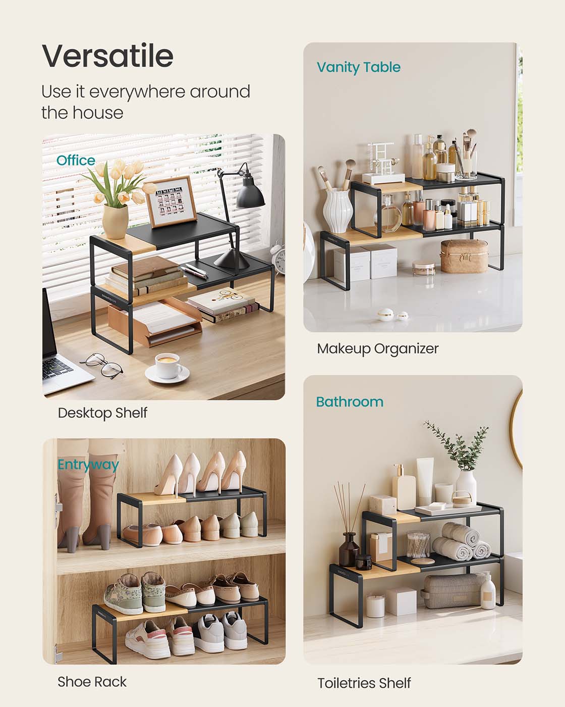 Expandable Cupboard Shelf Orgnizers
