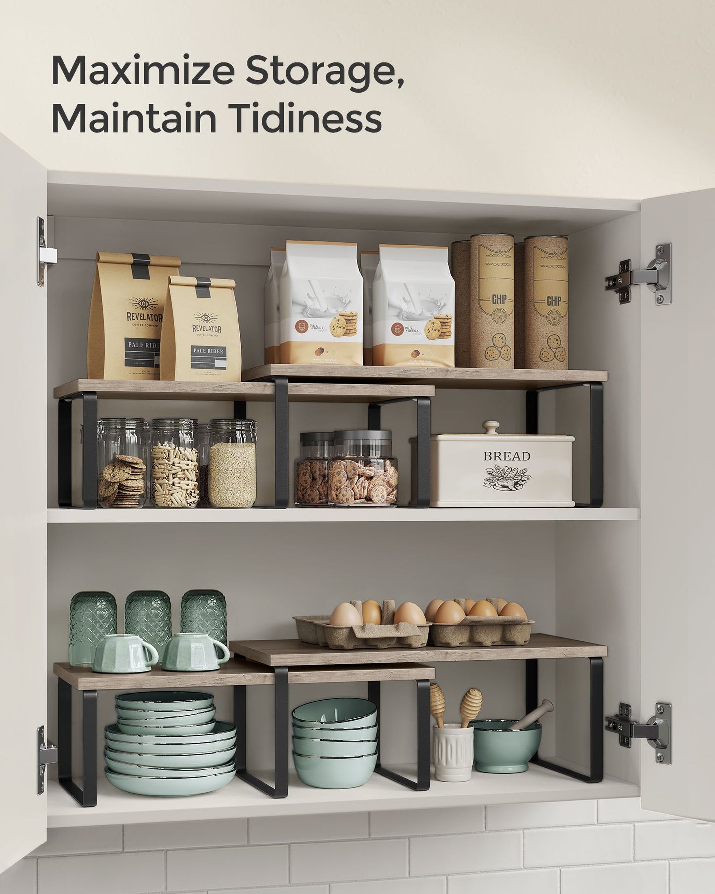 Set of 2 Kitchen Counter Shelves