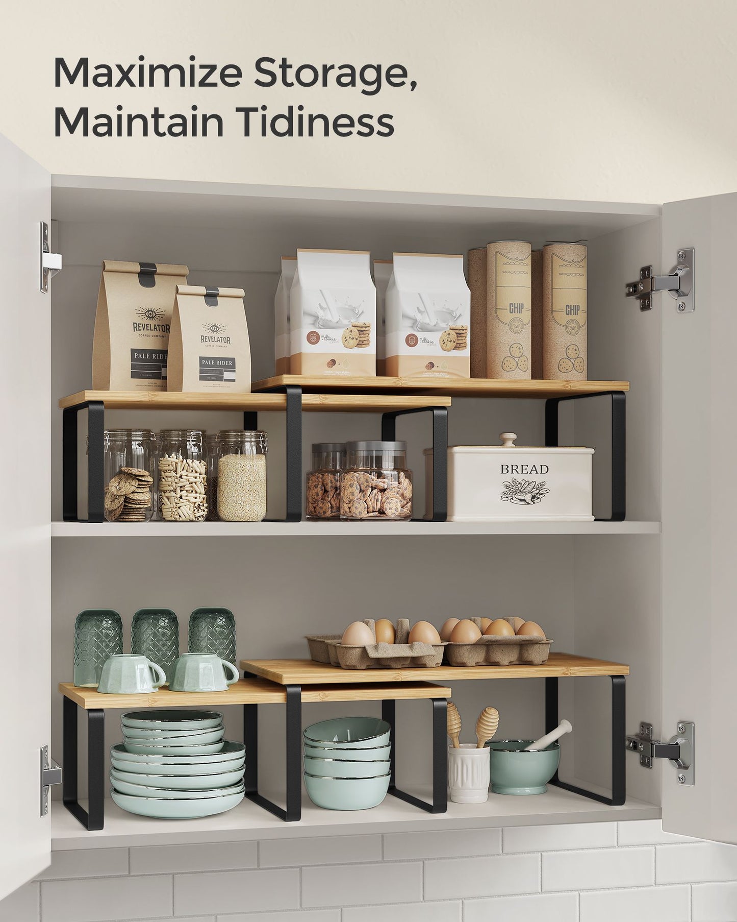 Set of 4 Kitchen Counter Shelves