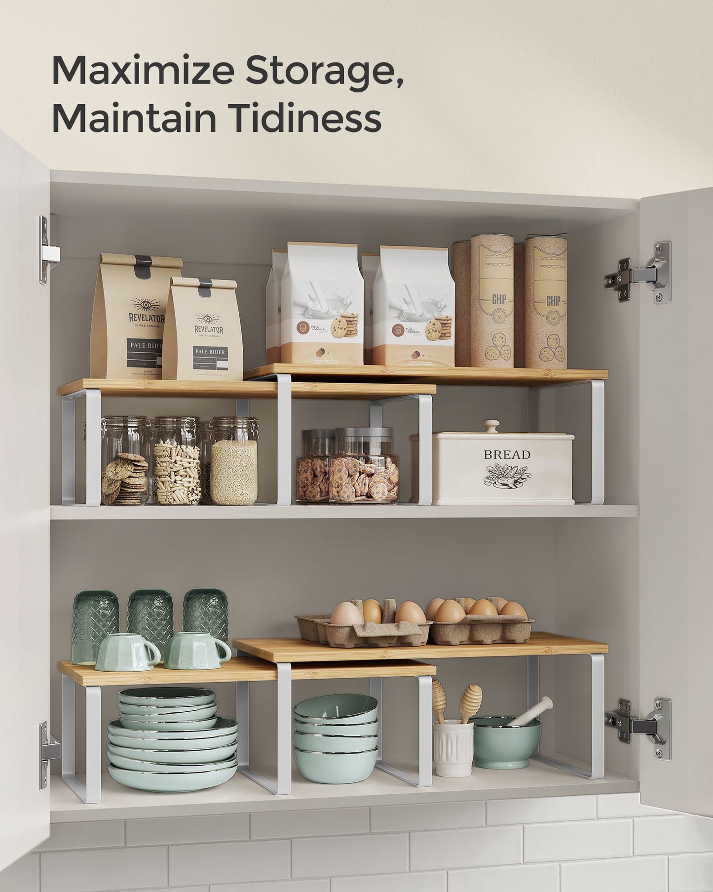 Set of 4 Kitchen Counter Shelves