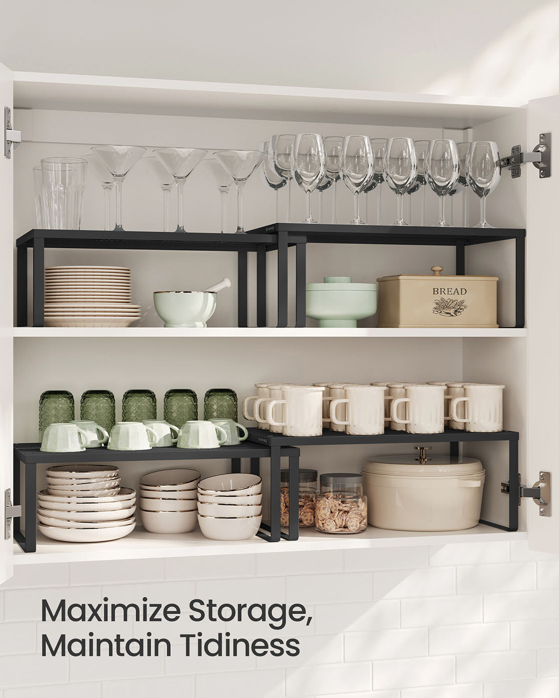 Set of 2 Metal Kitchen Spice Racks