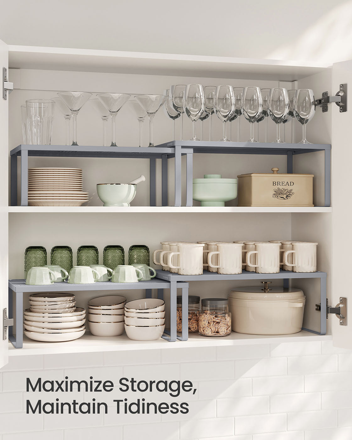 Set of 2 Metal Kitchen Spice Racks