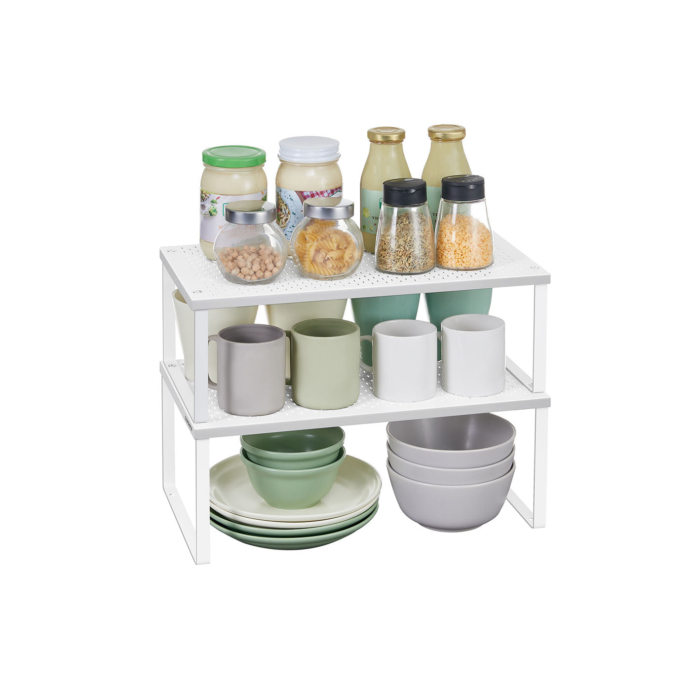 Set of 2 Metal Kitchen Spice Racks