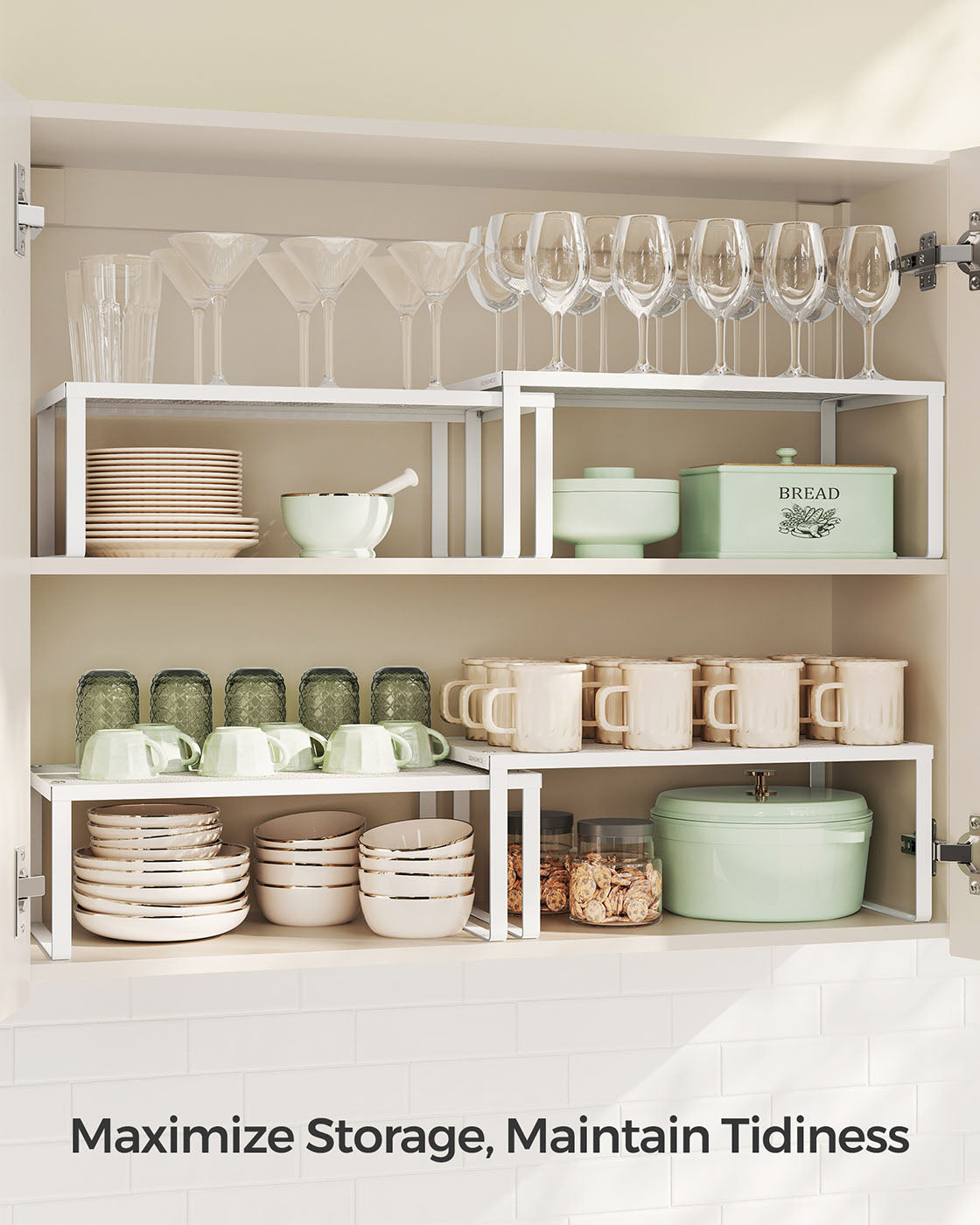 Set of 2 Metal Kitchen Spice Racks