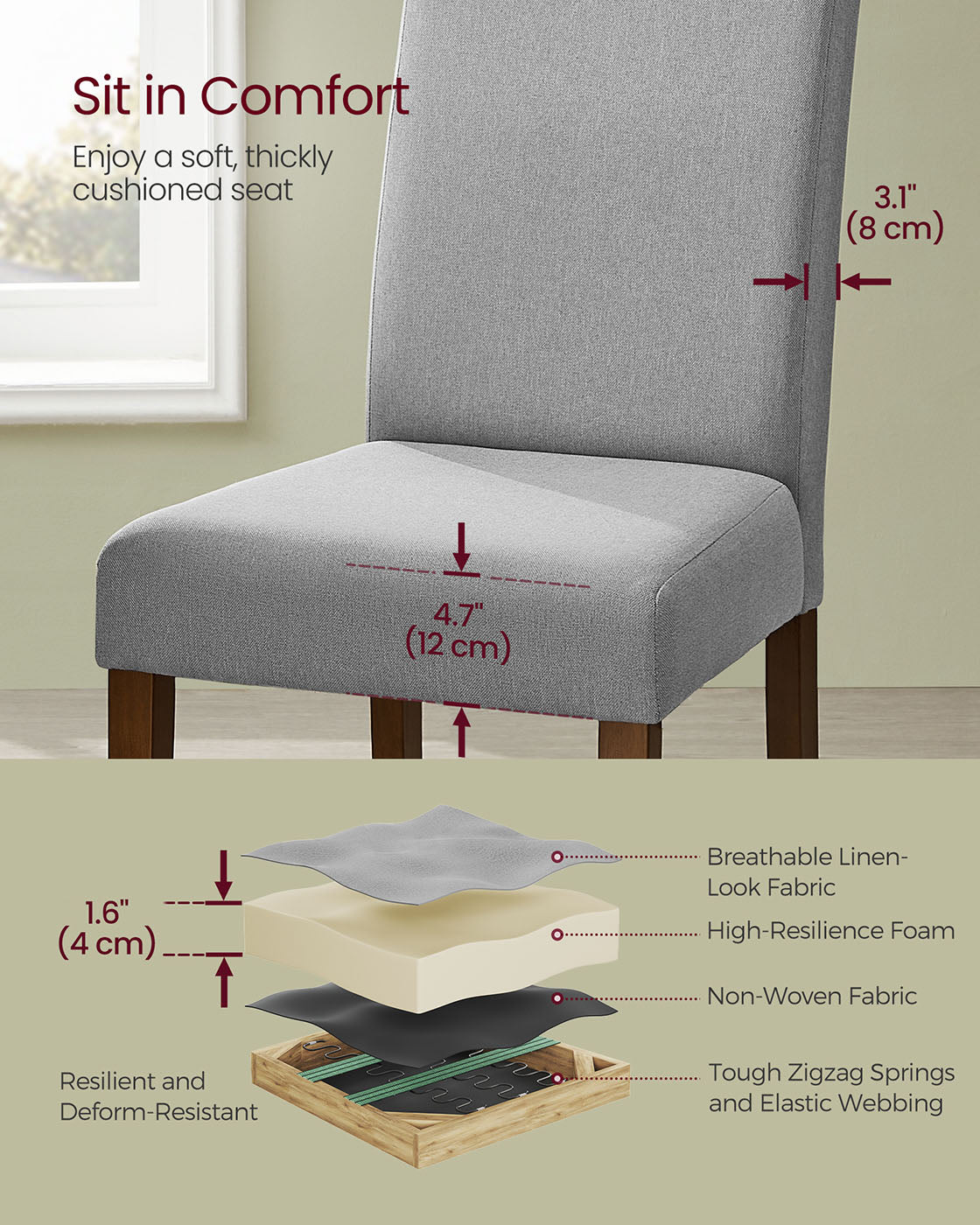 Set of 6 Dining Chairs