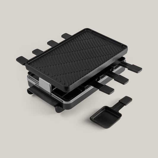 Classic Anthracite Cast Iron Raclette Party Grill