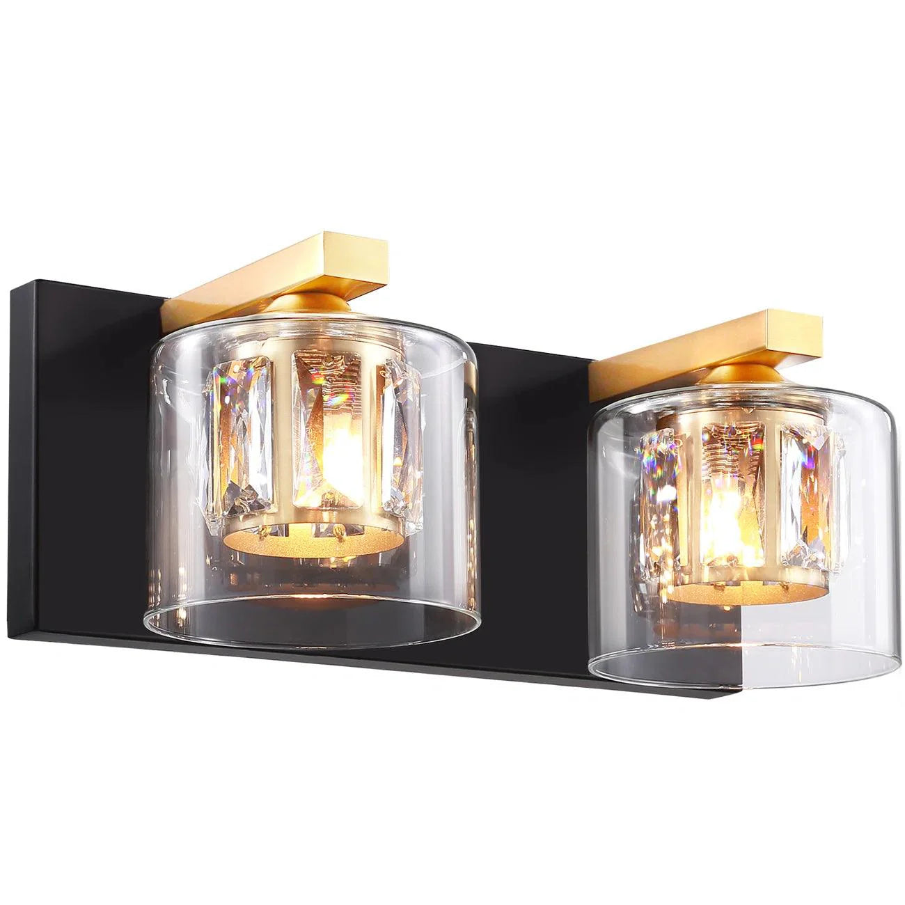 Kolt Chrome Modern 2-Light Bathroom Vanity Light